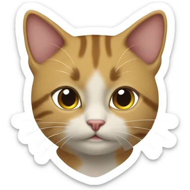 Kedi dondurma yiyiyor sticker