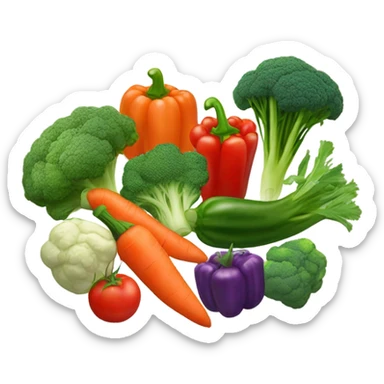 Vegetables sticker
