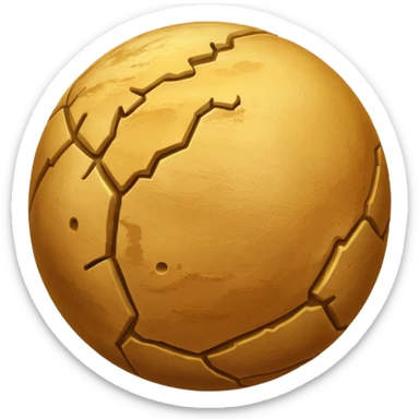 sand planet sphere sticker