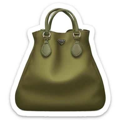 olive prada nylon bag sticker