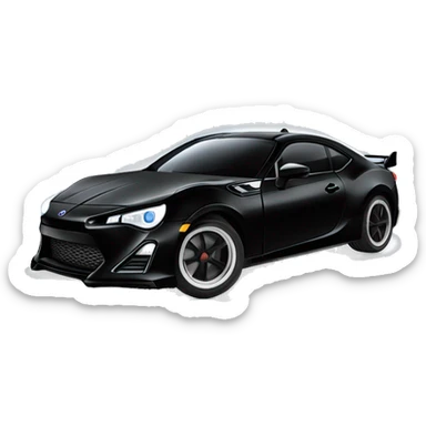 Fr-s Haunted Darth Vader’s ice cube race car with bright white headlights and light saber bumpers  sticker