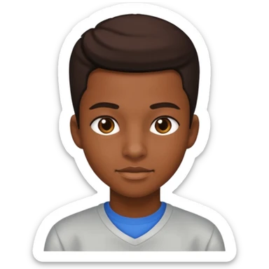 American black highschool student sticker