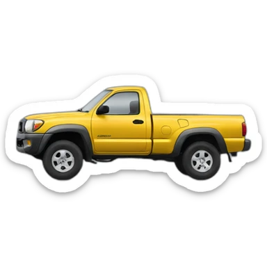 Inside of a 2003 Toyota Tacoma SR5 sticker