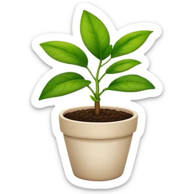 potted plant sticker