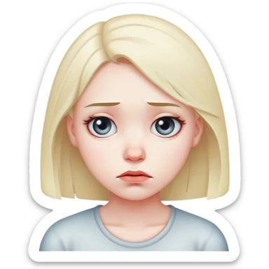 Una ragazza senza amici sticker