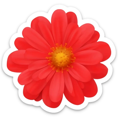 coloca as flores vermelha sticker