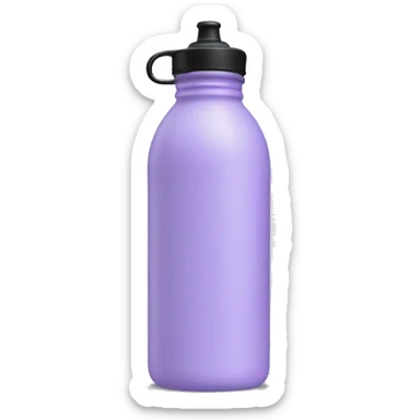 pastel purple water bottle sticker