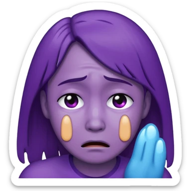 :face-purple-crying: sticker