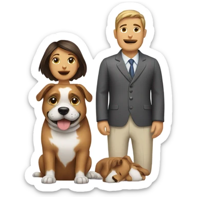 A Dog with a Wife sticker