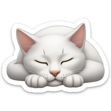 sleeping cats sticker