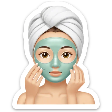 Skincare routine sticker