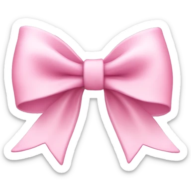 Light pink bow sticker