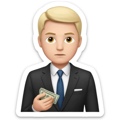 CEO investing money sticker