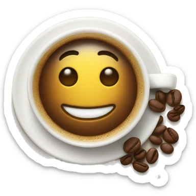 Good morning with a cup of coffee sticker