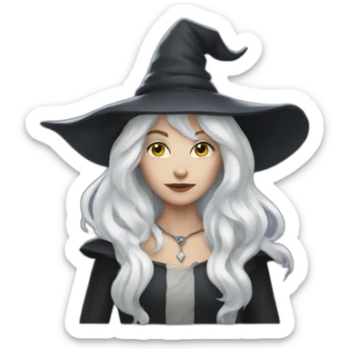 white witch sticker