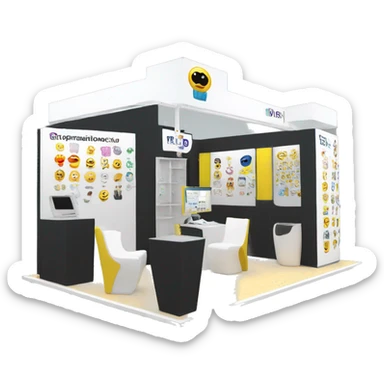 simprofessional exhibition stand simple sticker
