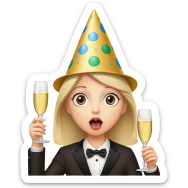 emoji sorprendida evento sticker