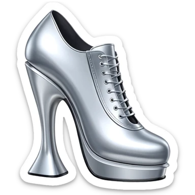 thierry mugler style spam can shoe sculpture  sticker