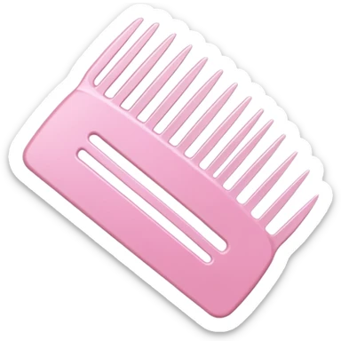 pastel pink comb sticker