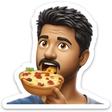thalapathy-vijay-eating sticker
