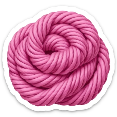 pink yarn sticker