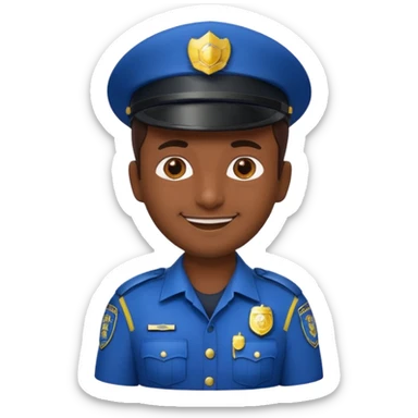 INDIAN POLICE OFFICER 3D EMOJI sticker