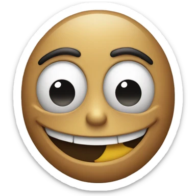 Smirk g ace emoji rubbing hands together in an evil manner  sticker