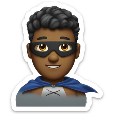 The name Matt with a superhero cape  sticker