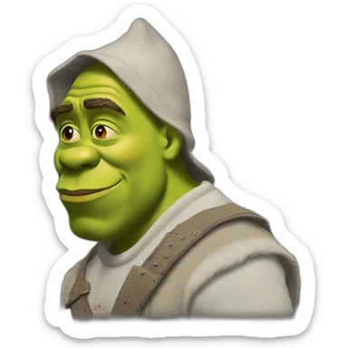 shrek nigga sticker