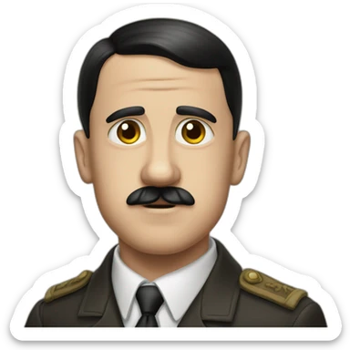 hitler loves jews sticker