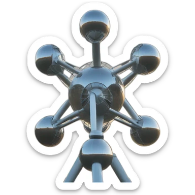 Atomium in brussels sticker