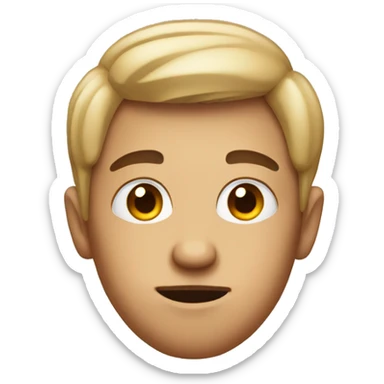 neutral face with raised eyebrows  sticker