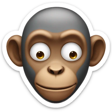Crying monkey   sticker