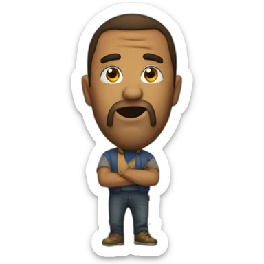 El emoji del ladron sticker