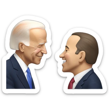 Joe biden kiss hand erdogan sticker