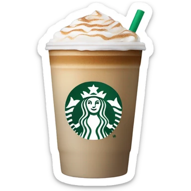 Starbucks latte sticker