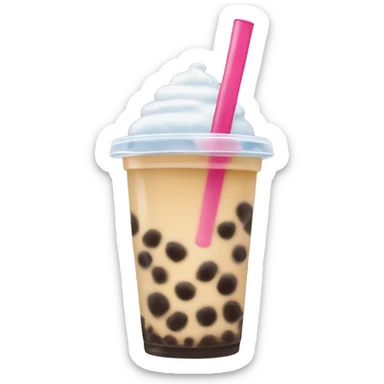 Bubble tea sticker