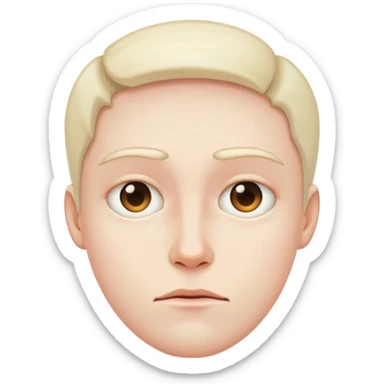 Face uncomfortable  sticker