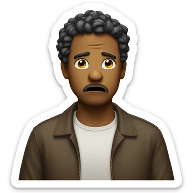 Confused and frustrated  sticker