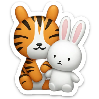 miffy with Tiger sticker