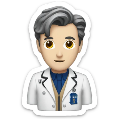 Doctor Who 11th doctor tardis sticker