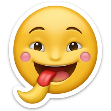 joli emoji bouche fermée sticker