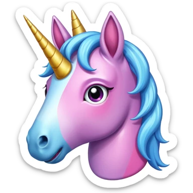cry unicorn sticker