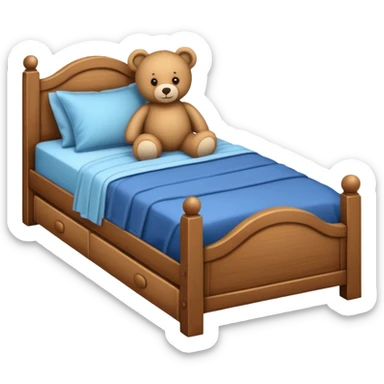 bed for kid sticker