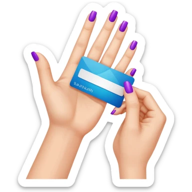 Uñas y negocio sticker