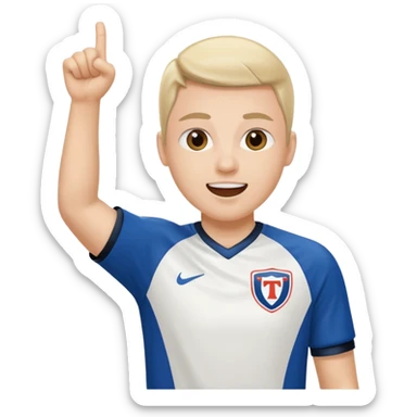 Cheering someone playing hockey sticker