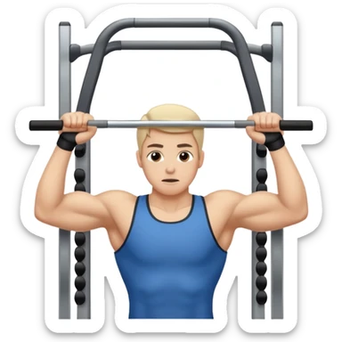 reverse pulldowns exercise sticker