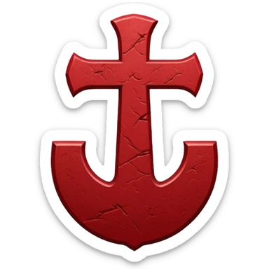 Symbol of sacrifice in berserk in red colour sticker