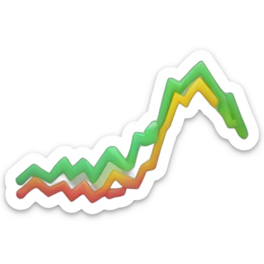graph going down sticker