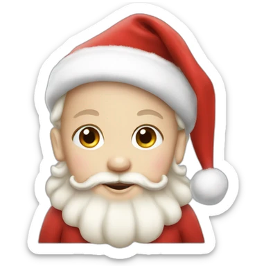 baby santa sticker